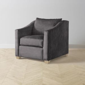 The Sullivan Chair - Performance Velvet Slate