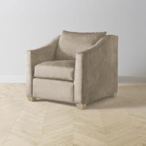 The Sullivan Chair - Performance Velvet Taupe