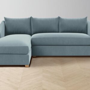 The Sullivan Sectional - Mohair Slate Blue