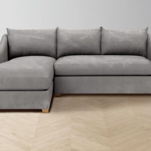 The Sullivan Sectional - Nubuck Leather Asphalt