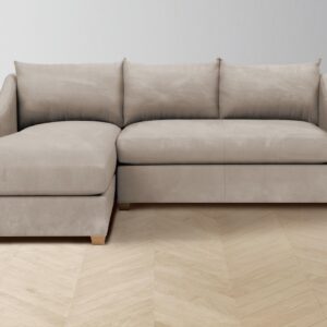 The Sullivan Sectional - Nubuck Leather Fawn