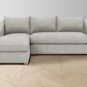 The Sullivan Sectional - Performance Mélange Weave Flint
