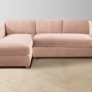 The Sullivan Sectional - Performance Velvet Dusty Rose