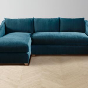 The Sullivan Sectional - Performance Velvet Lagoon