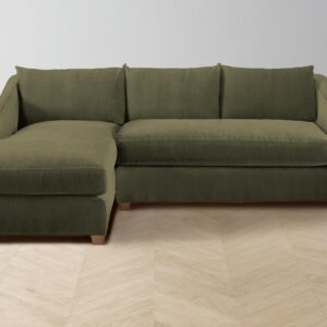 The Sullivan Sectional - Performance Velvet Olive