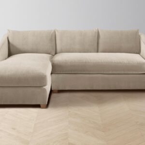 The Sullivan Sectional - Performance Velvet Taupe