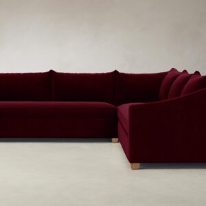 The Sullivan Sectional - Mohair Crimson