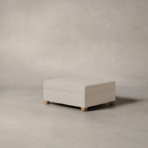 The Sullivan Ottoman - Heritage Belgian Linen Summit