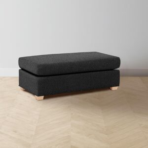 The Sullivan Ottoman - Italian Bouclé Storm