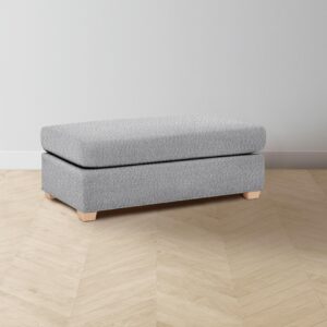 The Sullivan Ottoman - Italian Bouclé Waterfall