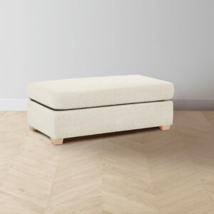 The Sullivan Ottoman - Italian Bouclé White