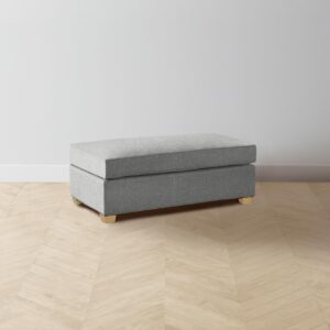The Sullivan Ottoman - Merino Heather Grey