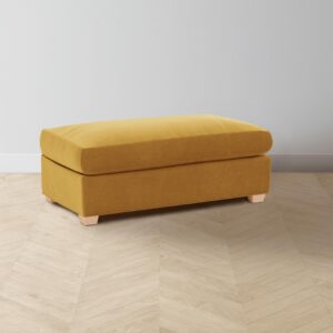 The Sullivan Ottoman - Mohair Amber