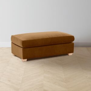 The Sullivan Ottoman - Mohair Brown Sugar