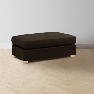 The Sullivan Ottoman - Nubuck Leather Espresso