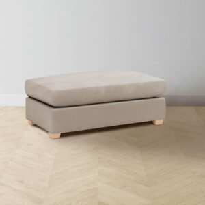 The Sullivan Ottoman - Nubuck Leather Fawn
