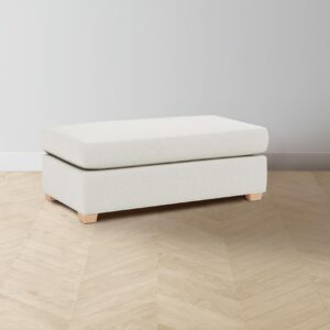 The Sullivan Ottoman - Performance Linen Weave Flour
