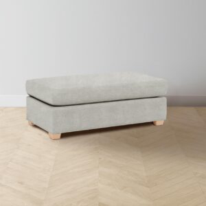 The Sullivan Ottoman - Performance Mélange Weave Flint