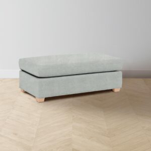 The Sullivan Ottoman - Performance Mélange Weave Seaglass
