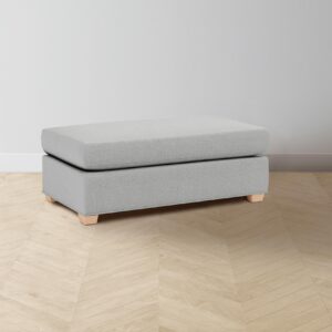 The Sullivan Ottoman - Performance Linen Weave Cloud