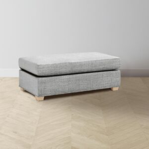 The Sullivan Ottoman - Performance Textured Tweed Alpine