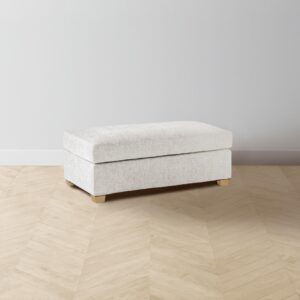 The Sullivan Ottoman - Performance Tweed Salt