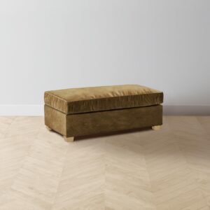 The Sullivan Ottoman - Performance Velvet Cider