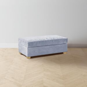 The Sullivan Ottoman - Performance Velvet Sky