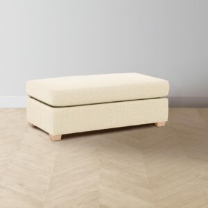 The Sullivan Ottoman - Performance Woven Chenille Desert