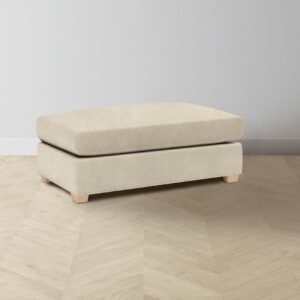The Sullivan Ottoman - Tuscan Leather Bisque