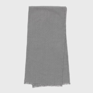 Organic Cotton 60" Grey Table Runner