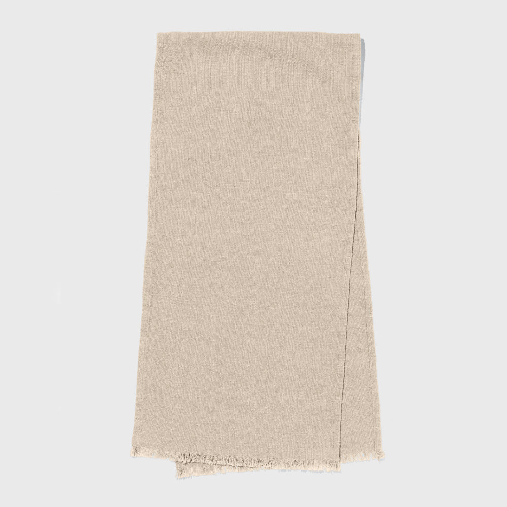 Organic Cotton 60'' Khaki Table Runner