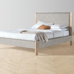 The Thompson Bed - Heritage Belgian Linen Agate