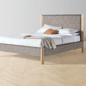 The Thompson Bed - Heritage Belgian Linen Carob