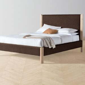 The Thompson Bed - Italian Brushed Wool Cocoa