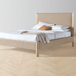 The Thompson Bed - Italian Brushed Wool Fox