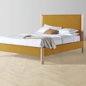 The Thompson Bed - Mohair Amber