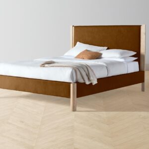 The Thompson Bed - Mohair Brown Sugar