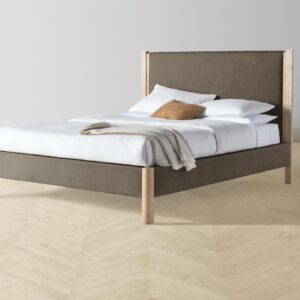 The Thompson Bed - Mohair Mink