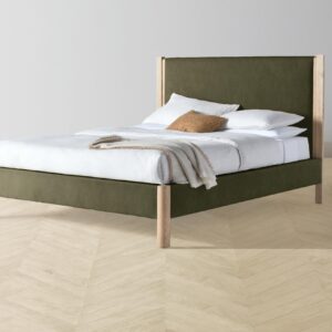 The Thompson Bed - Mohair Moss