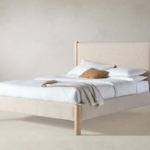 The Thompson Bed - Performance Textured Linen Flax