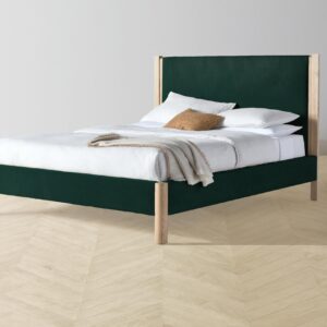 The Thompson Bed - Performance Velvet Emerald