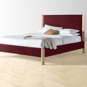The Thompson Bed - Performance Velvet Merlot
