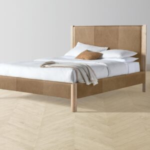The Thompson Bed - Tuscan Leather Camel