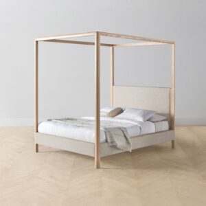 The Thompson Canopy Bed - Heritage Belgian Linen Summit