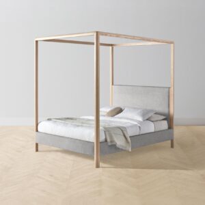 The Thompson Canopy Bed - Merino Heather Grey