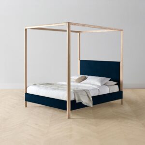 The Thompson Canopy Bed - Mohair Admiral