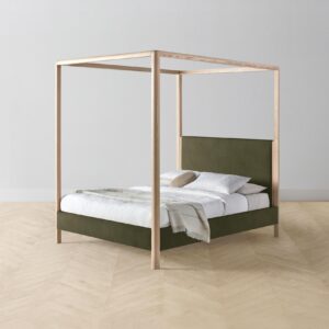 The Thompson Canopy Bed - Mohair Moss