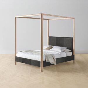 The Thompson Canopy Bed - Tuscan Leather Seal
