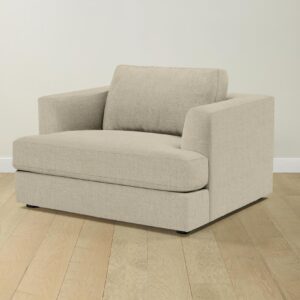 The Varick Chair-and-a-Half - Heritage Belgian Linen Alder